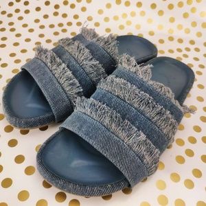 Joie Women's Jaden Denim Pool Slide Sandals